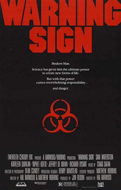Warning Sign (1985) poster