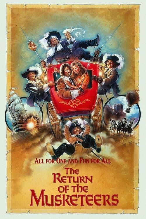 The Return of the Musketeers (1989) poster